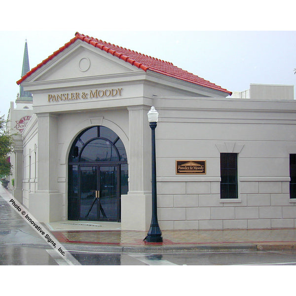 Pansler Style 23163 Cast Bronze Law Office Sign / Plaque